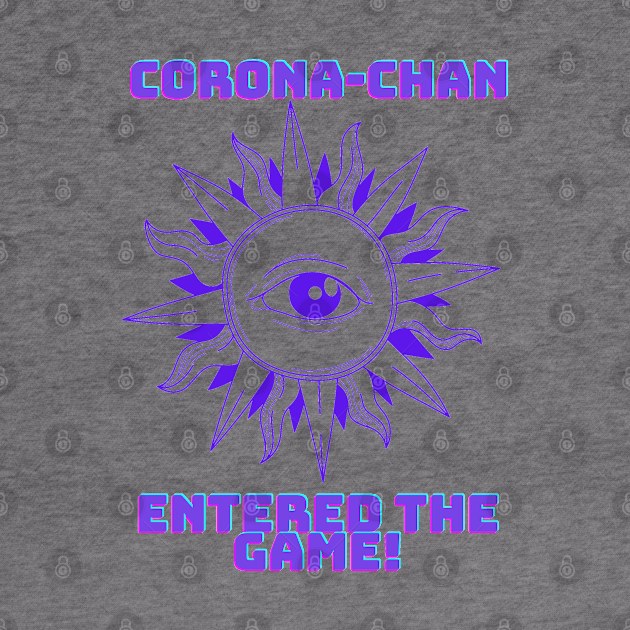 Corona-chan entered the game pandemic design by Life is Raph